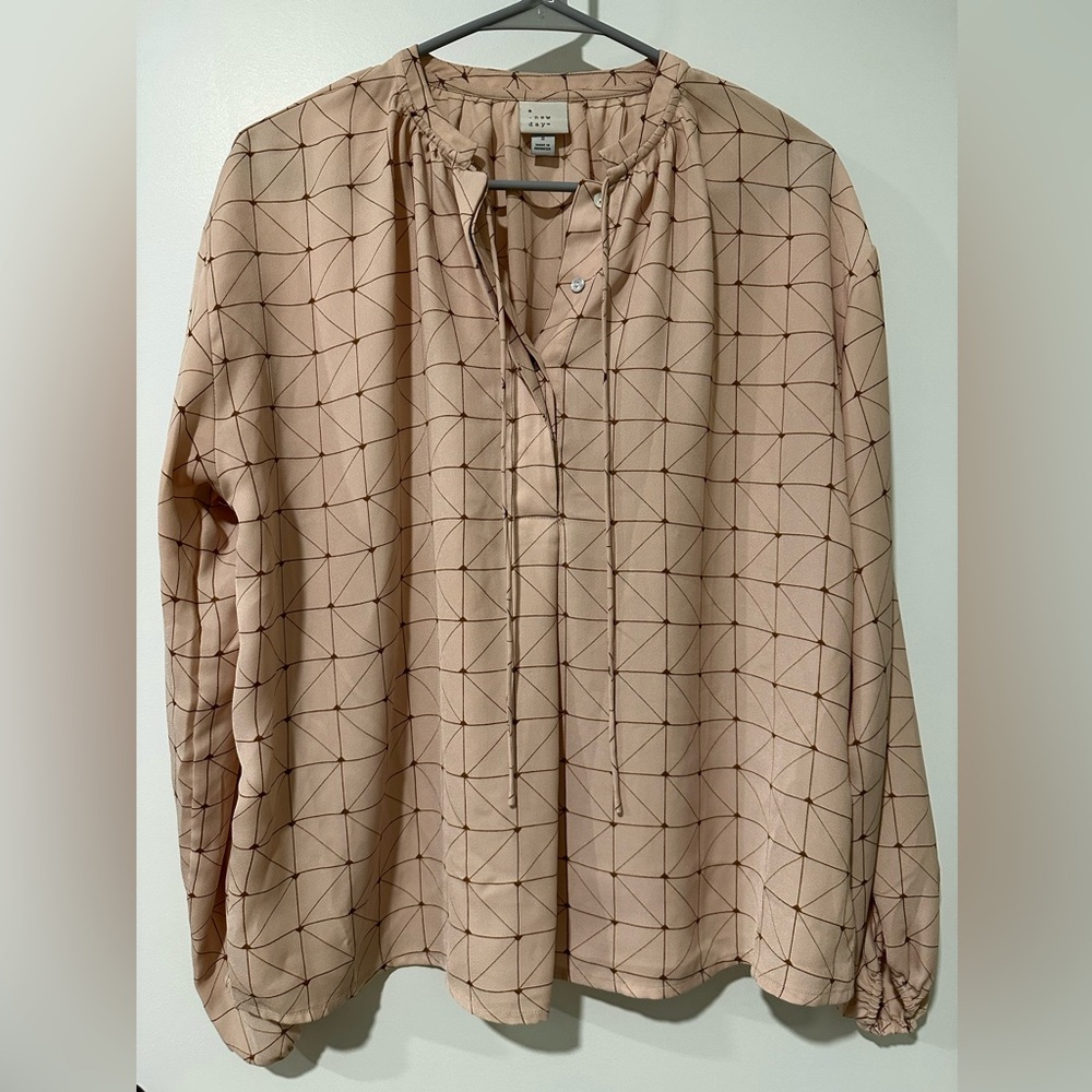 A New Day Geometric Shaped Pattern Blouse